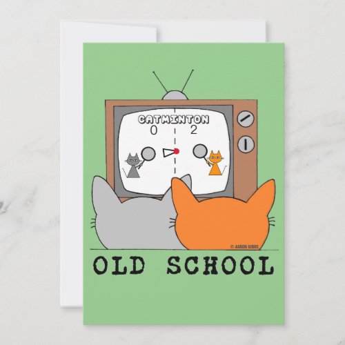 Flat Card _ OLD SCHOOL Retro Video Game Cats