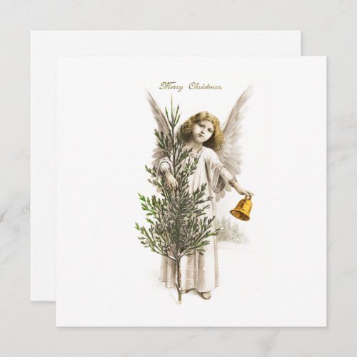 FLAT CARD  VINTAGE CHRISTMAS ANGEL