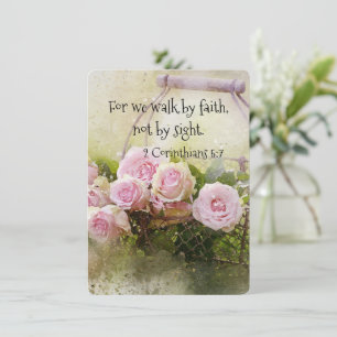 Flat Card Walk By Faith Not Sight Scripture