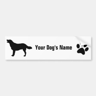 Flat-Coated Retriever フラットコーテッド・レトリーバー Bumper Sticker