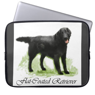 Flat-Coated Retriever Art Gifts Laptop Sleeve