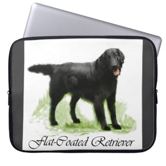 Flat-Coated Retriever Art Gifts Laptop Sleeve