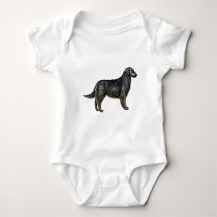 Flat-Coated Retriever Baby Bodysuit