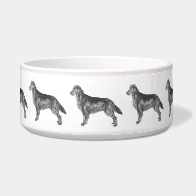 Flat Coated Retriever Bowl (Front)