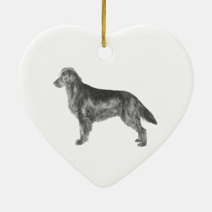 Flat Coated Retriever Ceramic Ornament