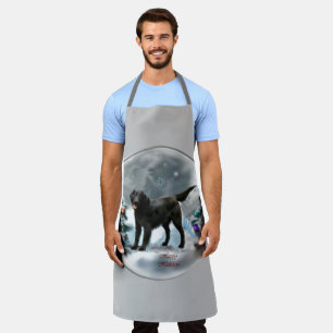 Flat-Coated Retriever Christmas Apron