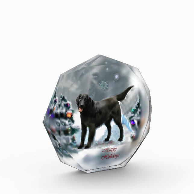 Flat-Coated Retriever Christmas Award (Left)