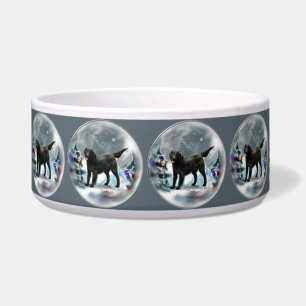 Flat-Coated Retriever Christmas Bowl