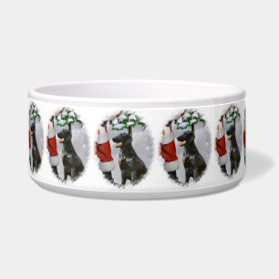 Flat-Coated Retriever Christmas  Bowl
