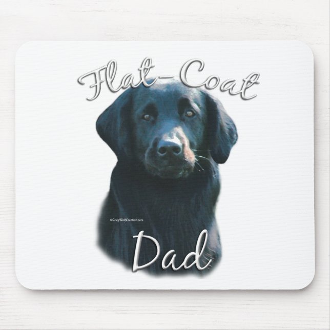Flat-Coated Retriever Dad 2 Mouse Pad (Front)