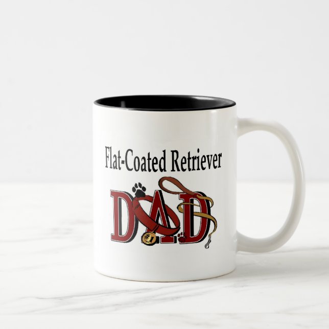 Flat-Coated Retriever Dad Mug (Right)