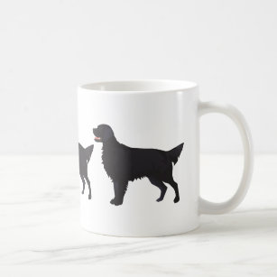 Flat-Coated Retriever Dog Breed Illustration Coffee Mug