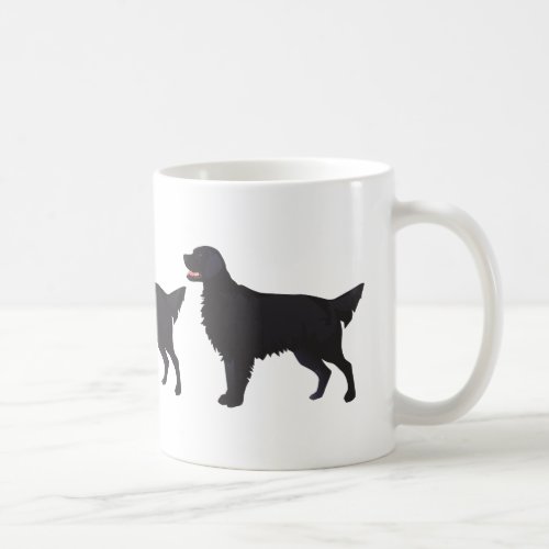 Flat_Coated Retriever Dog Breed Illustration Coffee Mug