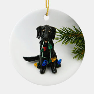 Flat Coated Retriever Dog Christmas Ornament