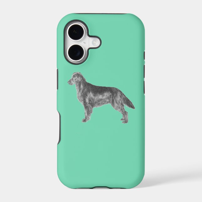 Flat Coated Retriever FCR Iphone Case (Back)