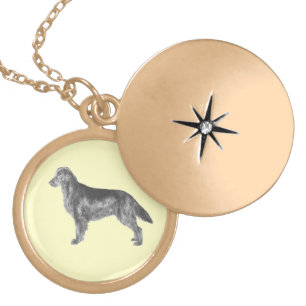 Flat Coated Retriever FCR Locket Necklace