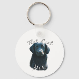 Flat-Coated Retriever Mom 2 Keychain