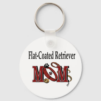 Flat-Coated Retriever Mom Gifts Keychain