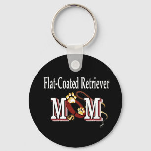 Flat-Coated Retriever Mom Gifts Keychain