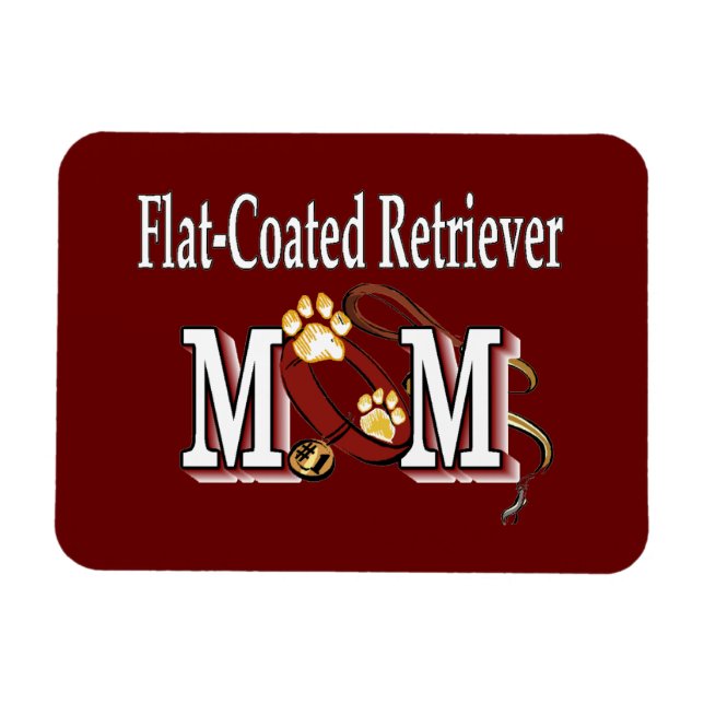 Flat-Coated Retriever Mom Gifts Magnet (Horizontal)