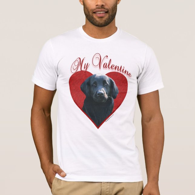 Flat-Coated Retriever My Valentine T-Shirt (Front)