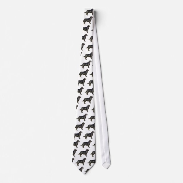 Flat-Coated Retriever Neck Tie (Front)