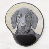 Flat-Coated Retriever Painting - Original Dog Art