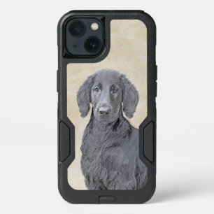 Flat-Coated Retriever Painting - Original Dog Art iPhone 13 Case