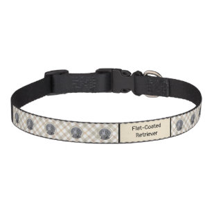 Flat-Coated Retriever Painting - Original Dog Art Pet Collar