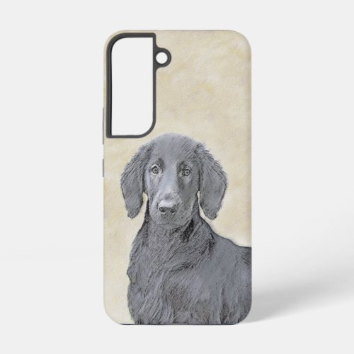 Flat_Coated Retriever Painting _ Original Dog Art Samsung Galaxy S22 Case