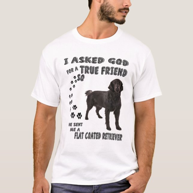 Flat-Coated Retriever Quote Mom, Flattie Dad, Flat T-Shirt (Front)