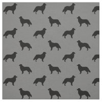 Flat Coated Retriever Silhouettes Dogs Patterned