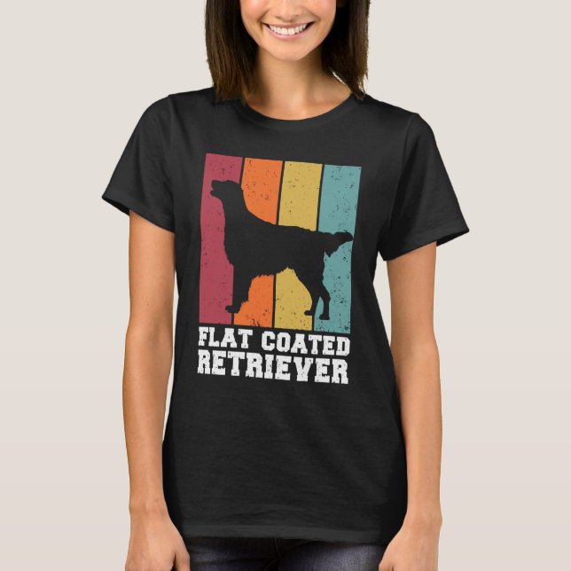 Flat Coated Retriever Vintage  2 T-Shirt (Front)