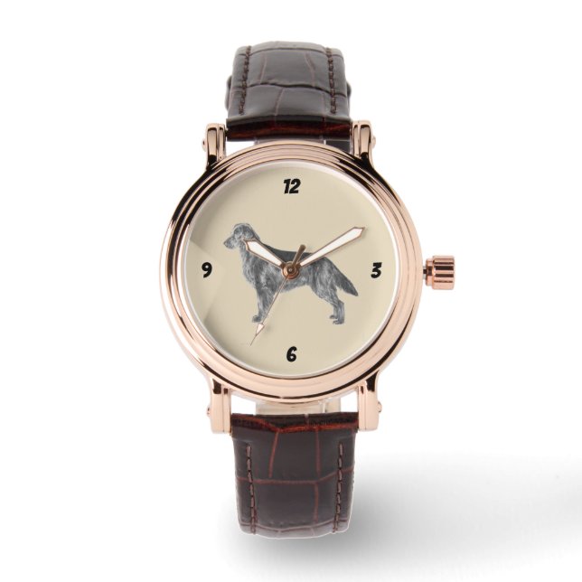 Flat Coated Retriever Watch (Front)