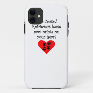 Flat-Coated Retrievers Leave Paw Prints On Your He iPhone 11 Case