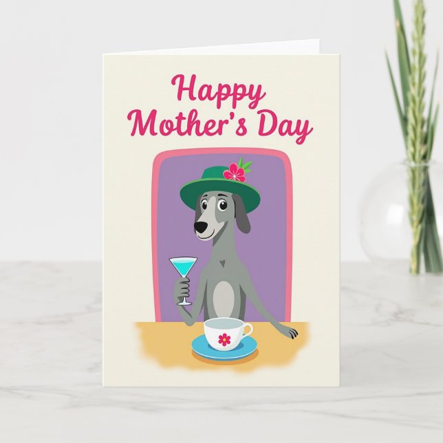 Flat Color Happy Mothers Day Card (Front)