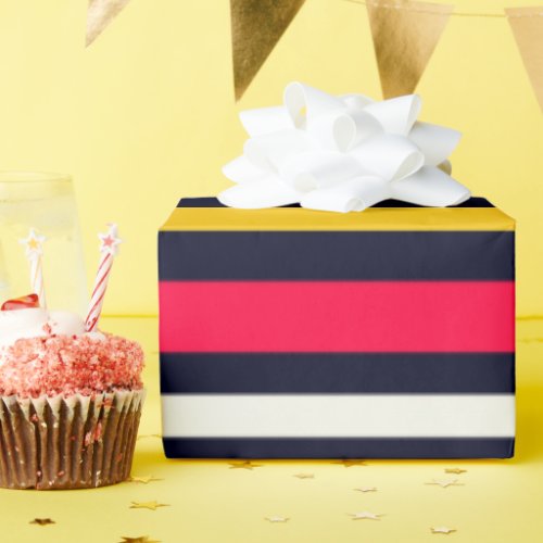 Flat Color Stripe Wrapping Paper