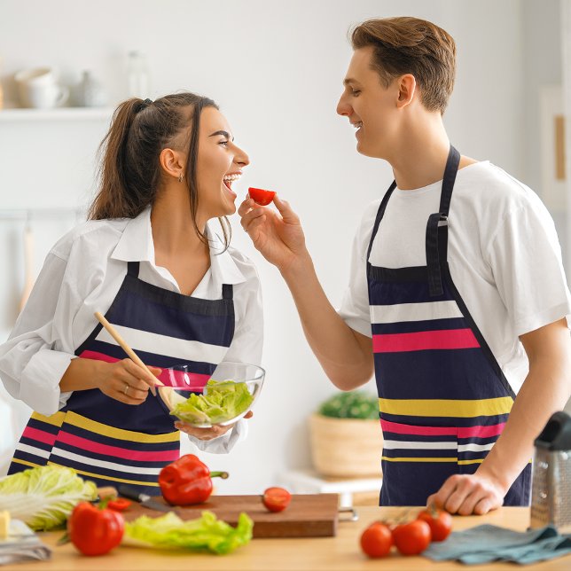 Flat Color Stripes Apron (Creator Uploaded)