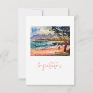 Flat Congratulations Card