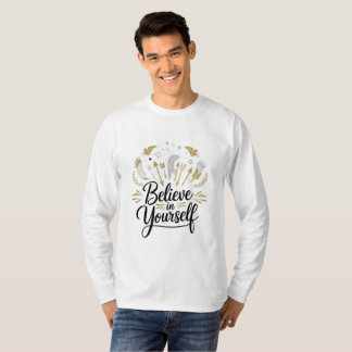 Flat Design Illustration on White Background T-Shirt