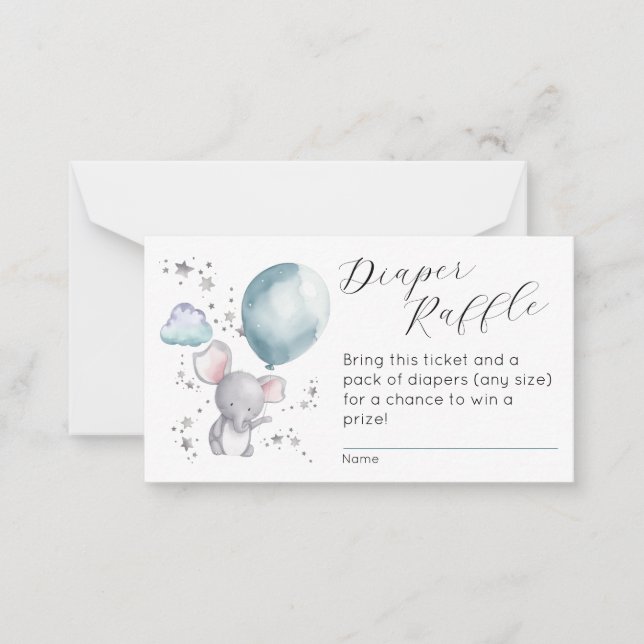 Flat Diaper Raffle Enclosure Card (Front)