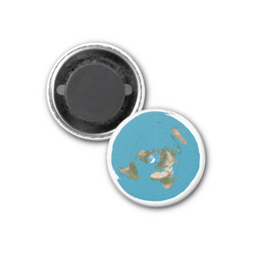 Flat Earth AE Azimuthal Equidistant Map Magnet
