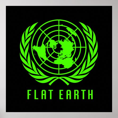 Flat Earth Big Poster