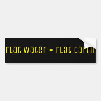 Flat Earth Bumper Sticker
