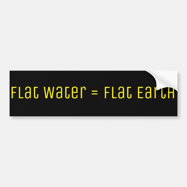 Flat Earth Bumper Sticker (Front)
