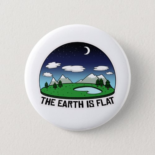 Flat earth button