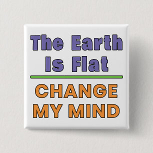 Flat Earth Button