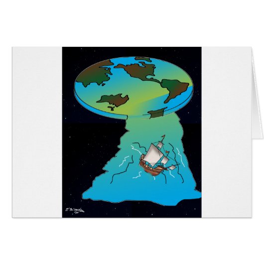 Flat Earth Cartoon 7540 Cards (Front Horizontal)