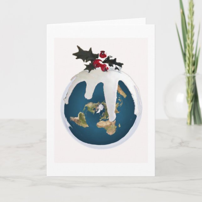 Flat Earth Christmas Card (Front)