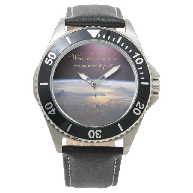 Flat Earth Classic Mens Watch (Front)